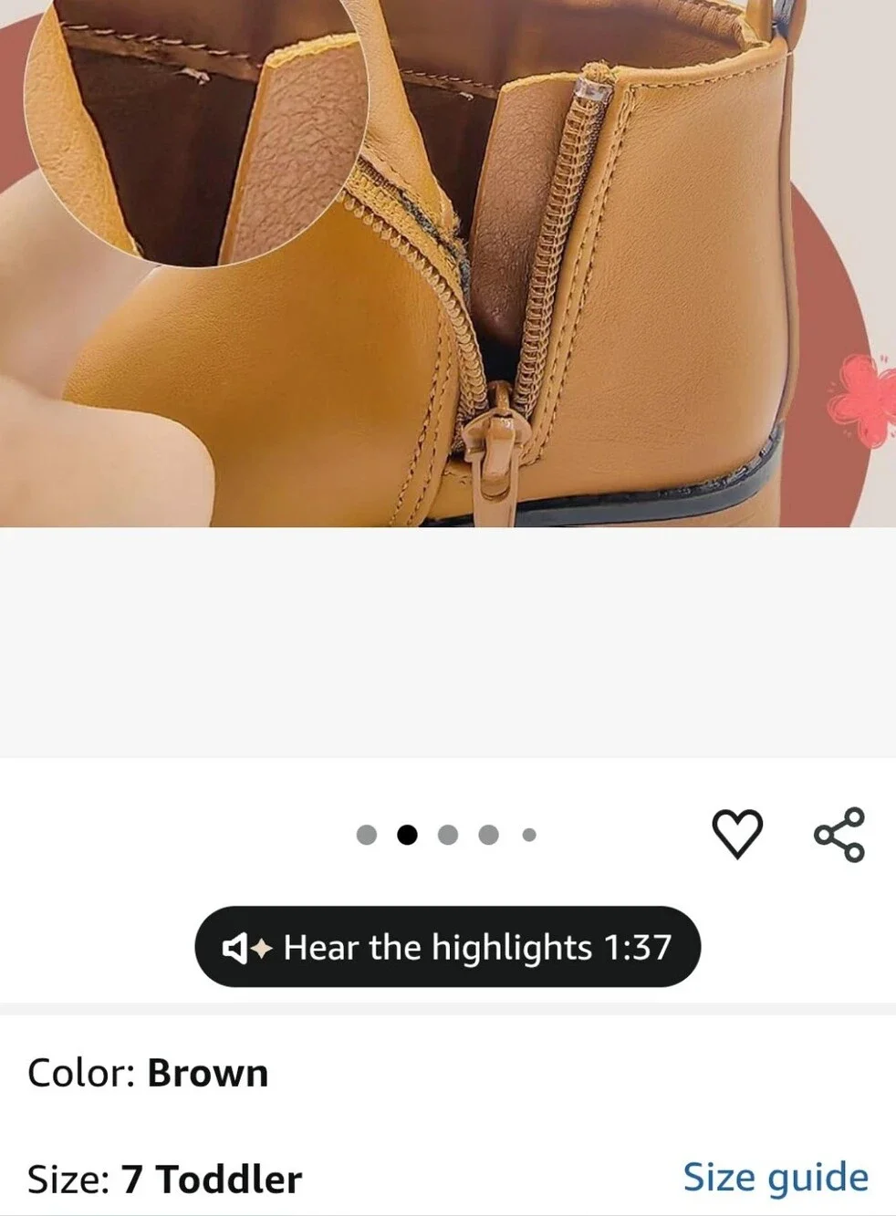 New Toddler Girls Ankle Boots